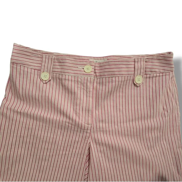 Ann Taylor loft women's pink white striped Capri pants - size 8 - Picture 8 of 11